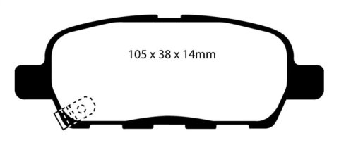 EBC S12 Brake Pad and Rotor Kit (1x ebcDP31666C, 1x ebcRK7219)