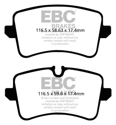 EBC S12 Brake Pad and Rotor Kit (1x ebcDP32082C, 1x ebcRK1846)