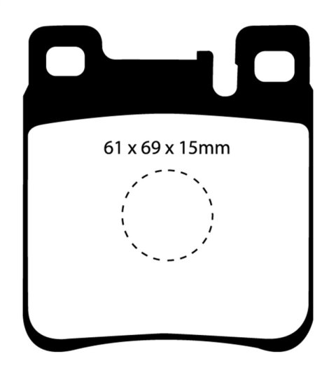 EBC S13 Brake Pad and Rotor Kit (1x ebcRK1443, 1x ebcDP4887R)
