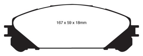 EBC S3 Brake Pad and Rotor Kit (1x ebcDP61837, 1x ebcGD7498)