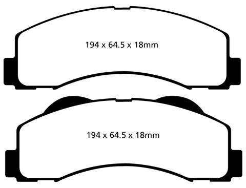 EBC S3 Brake Pad and Rotor Kit (1x ebcGD7462, 1x ebcDP61855)