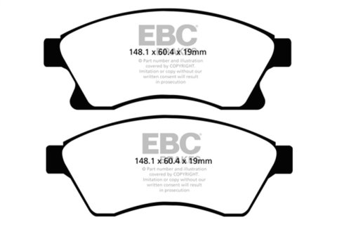 EBC S5 Brake Pad and Rotor Kit (1x ebcGD1747, 1x ebcDP42065R)
