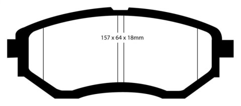 EBC S12 Brake Pad and Rotor Kit (1x ebcRK7709, 1x ebcDP31583C)