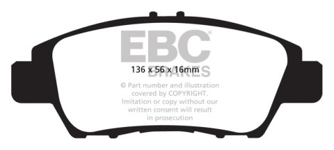 EBC S12 Brake Pad and Rotor Kit (1x ebcRK7126, 1x ebcDP32041C)