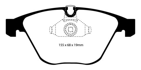 EBC S6 Brake Pad and Rotor Kit (1x ebcGD1390, 1x ebcDP51449NDX)