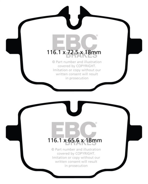EBC S9 Brake Pad and Rotor Kit (1x ebcDP42089R, 1x ebcUSR2066R)