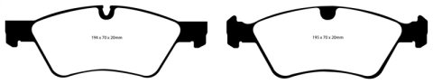 EBC S12 Brake Pad and Rotor Kit (1x ebcDP31592C, 1x ebcRK1673)