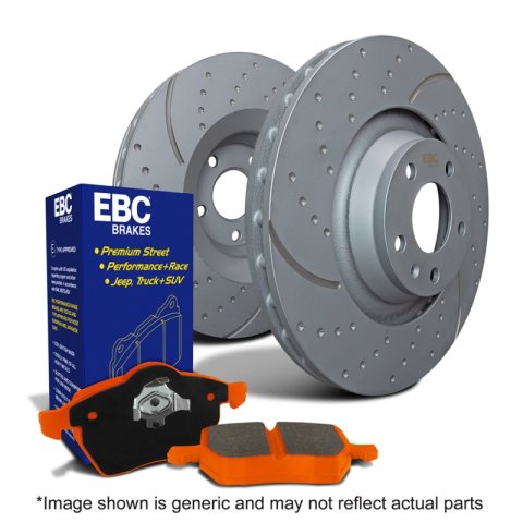 EBC S8 Brake Pad and Rotor Kit (1x ebcGD7457, 1x ebcED91801)