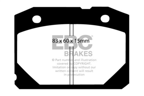 EBC S20 Brake Pad and Rotor Kit (1x ebcUD1273, 1x ebcRK7814, 1x ebcUD2172, 1x ebcRK7813)