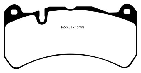 EBC S12 Brake Pad and Rotor Kit (1x ebcDP31591C, 1x ebcRK2122XD)