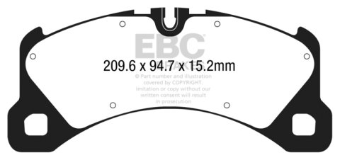 EBC S13 Brake Pad and Rotor Kit (1x ebcDP42203R, 1x ebcRK2056X)