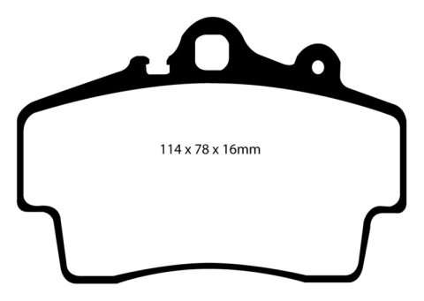 EBC S4 Brake Pad and Rotor Kit (1x ebcDP31207C, 1x ebcUSR1062)