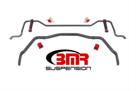 BMR 05-10 Ford S197 Mustang Sway Bar Package - Black Hammertone (1x bmrSB022H, 1x bmrSB023H)