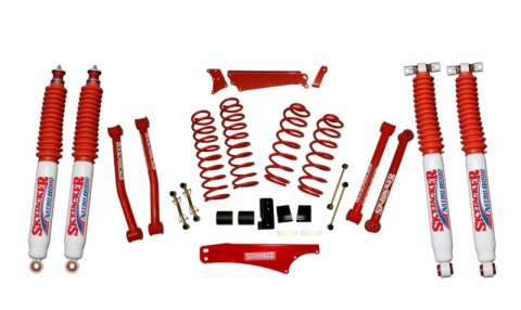 Skyjacker 4"LIT,07-09JK RED W/NITROS (1x skyJK401CR, 1x skyJK40FRCR, 2x skyN8067, 2x skyN8065)