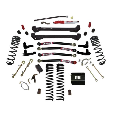 Skyjacker 97-06 Jeep TJ 6in Dual Rate Long Travel Coils Long Arm RR1 Lift Kit (1x skyTJ60RR1, 1x skyTJ68RRX, 1x skyTJ60RDR, 1x skyTJ60FDR)