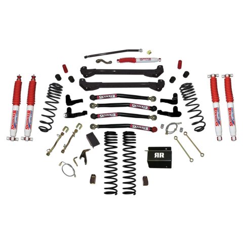 Skyjacker 97-06 Jeep TJ 6in Dual Rate Long Travel Coils Long Arm RR1 Lift Kit w/ Hydro 7000 Shocks (Bundled Kit)