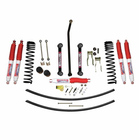 Skyjacker 86-92 Comanche MJ 4.5 in Front Dual Rate Long Travel Suspension Kit w/ Hydro 7000 Shocks (1x skyR3136, 1x skyJC45FDR, 1x skyJC455H)