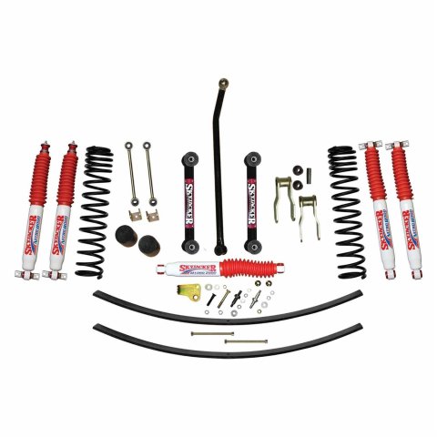 Skyjacker 84-01 Jeep XJ 4.5in Front Dual Rate Long Travel Coil Suspension Kit w/ Nitro 8000 Shocks (1x skyR3136, 1x skyJC45FDR, 1x skyJC45N)