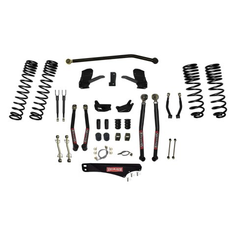 Skyjacker Jeep Wrangler JK 6in Long Arm Suspension Kit (1x skyJK46LA-SX, 1x skyJKFTBA717, 1x skyJKU60RDR, 1x skyJKU60FDR, 1x skyJK67LA)