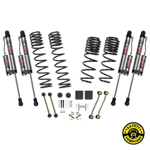 Skyjacker 2019+ Jeep Wrangler (JL) 2.5in Suspension Lift System w/ Dual Rate Long Travel Coil Spring (1x skyJL25BLT, 1x skyJL2025X)