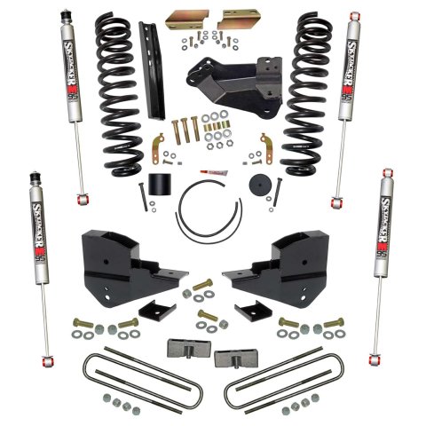 Skyjacker 2023+ Ford F-250/F-350 Super Duty 4WD 4in Lift Kit (1x skyF545V, 2x skyM9568, 2x skyM9592, 1x skyF23451, 1x skyRAB2346)