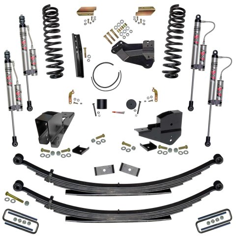 Skyjacker 4 In. Suspension Lift Kit w/ ADX 2.0 Monotube Shocks (1x skyF545V, 2x skyFR173S, 2x skyA2068, 2x skyA2092, 1x skyRAB2346, 1x skyF23451S)