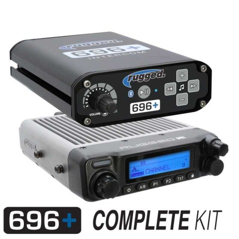 Rugged Radios Honda Talon Complete Comm Kit w/ BT Intercom 2-Way Radio 696 PLUS / M1 VHF Bus Band (1x rgdMCK-696-2P-M1, 1x rgdMT-TALON-RUGGED)