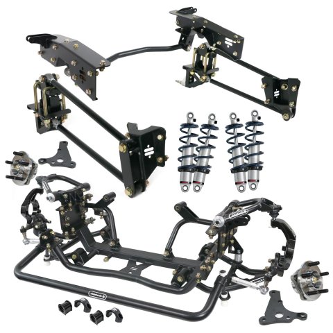 Ridetech 65-72 Ford F-100 2WD Complete Coilover Suspension System w/ Hub Spindle (Bundled Kit)
