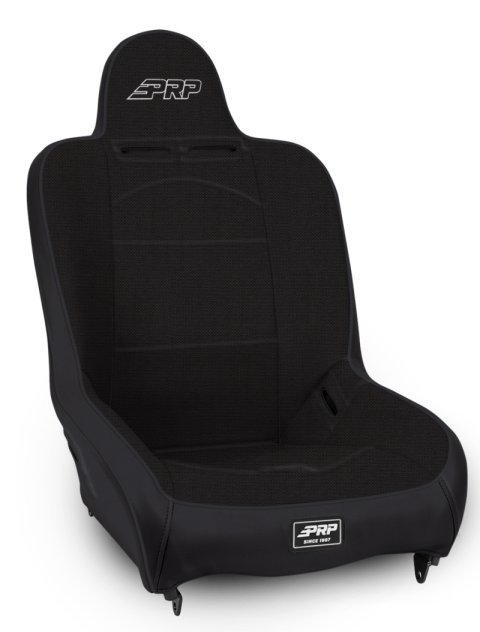 PRP Premier High Back Suspension Seats Kit for Jeep Wrangler CJ7/YJ (Pair) - Black (2x prpA100110-50, 1x prpC32D, 1x prpC32P)