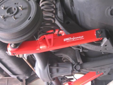 UMI Performance 59-64 GM B-Body Rear Suspension Kit 4-Link- Chevy only - Black (Bundled Kit)