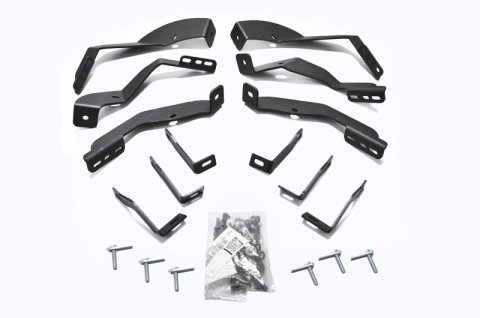 Go Rhino 15-19 Chevy 2500HD 5in OE Xtreme Low Profile Complete Kit w/Sidesteps + Brkts (1x gor650080PS, 1x gor6840425)