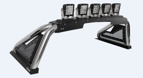 Go Rhino 20-20 Chevy 2500/3500 Sport Bar 2.0 Complete Kit w/Sport Bar + Retractable Light Mnt (1x gor918000PS, 1x gor960001T)