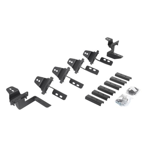 Go Rhino 07-18 Jeep Wrangler JKU Vertex V3 - Sidestep + Brkts (1x gor6945056, 1x gorV300068T)