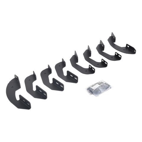Go Rhino 07-21 Toyota Tundra Crew Max 4DR RB20 Slim Running Boards Kit (w/Brackets) - Bedliner Coat (1x gor6944156, 1x gor69400087ST)