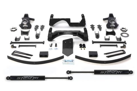 Fabtech 07-13 GM K1500 P/U w/o Autoride 4WD 6in Basic Sys w/Stealth (1x fabFTS21040BK, 1x fabFTS21042BK, 1x fabFTS21046BK, 2x fabFTS6240)