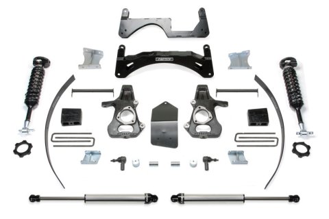 Fabtech 14-18 GM C/K1500 P/U w/oE Forg Stl UCA 6in Basic Sys w/Dl 2.5 & 2.25 (1x fabFTS21137, 1x fabFTS21140, 1x fabFTS21196, 2x fabFTS810562)