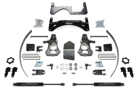 Fabtech 14-18 GM K1500 P/U w/oE Alm Or Stmp Stl UCA 6in Basic Sys w/Stealth (1x fabFTS21137, 1x fabFTS21138, 1x fabFTS21139, 2x fabFTS6240)