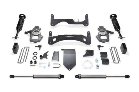 Fabtech 14-18 GM C/K1500 P/U w/oE Alm Or Stmp Stl UCA 6in Perf Sys G2 w/Dl 2.5 & 2.25 (Bundled Kit)