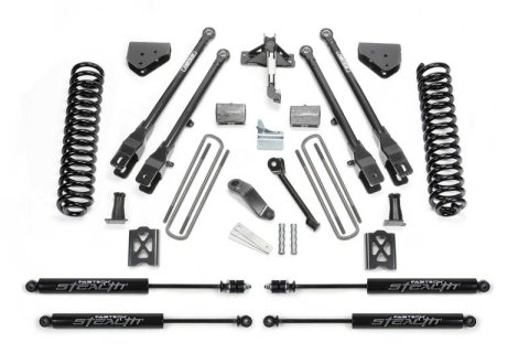 Fabtech 05-07 Ford F250 4WD w/o Factory Overload 6in 4Link Sys w/Coils & Stealth (Bundled Kit)