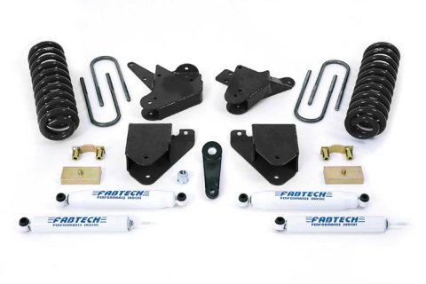 Fabtech 05-07 Ford F250 2WD V8 Gas 6in Basic Sys w/Perf Shks (1x fabFTS22056BK, 1x fabFTS22057, 1x fabFTS22098BK, 2x fabFTS7236, 2x fabFTS7333)