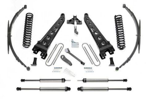 Fabtech 08-16 Ford F250/350 4WD 8in Rad Arm Sys w/Coils & Rr Lf Sprngs & Dlss Shks (Bundled Kit)