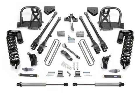Fabtech 11-16 Ford F350/450 4WD 8 Lug 6in 4Link Sys w/Dlss 4.0 C/O& Rr Dlss (Bundled Kit)