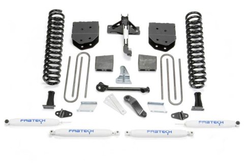 Fabtech 08-16 Ford F250/F350 4WD 4in Basic Sys w/Perf Shks (1x fabFTS22207, 1x fabFTS22208, 1x fabFTS22211, 2x fabFTS7236, 2x fabFTS7266)