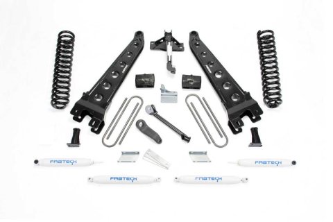 Fabtech 08-16 Ford F250/F350 4WD 4in Rad Arm Sys w/Coils & Perf Shks (1x fabFTS22207, 1x fabFTS22209, 1x fabFTS22211, 2x fabFTS7236, 2x fabFTS7266)