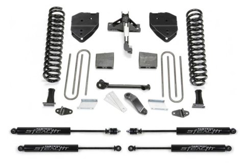 Fabtech 17-21 Ford F250/F350 4WD Diesel 4in Basic Sys w/Stealth (1x fabFTS22207, 1x fabFTS22213, 1x fabFTS22214, 2x fabFTS6063, 2x fabFTS6236)