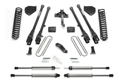 Fabtech 17-21 Ford F250/F350 4WD Diesel 4in 4Link Sys w/Coils & Dlss Shks (Bundled Kit)