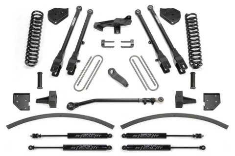 Fabtech 17-21 Ford F250/F350 4WD Diesel 8in 4Link Sys w/Coils & Stealth Shks (Bundled Kit)