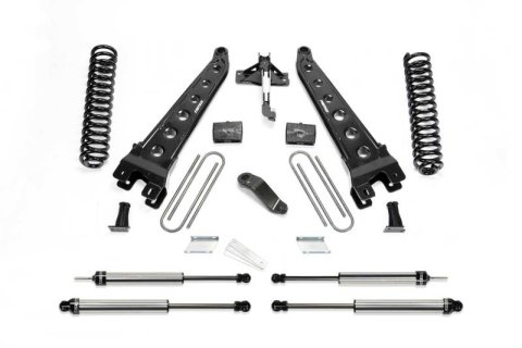 Fabtech 18 Ford F450/F550 4WD Diesel 6in Rad Arm Sys w/Coils & Dl Shks (Bundled Kit)