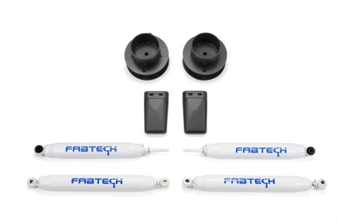 Fabtech 13-18 Ram 3500 4WD w/Factory Radius Arms 2.5in Coil Spcr Kit w/Perf Shks (1x fabFTS23043, 2x fabFTS7299)
