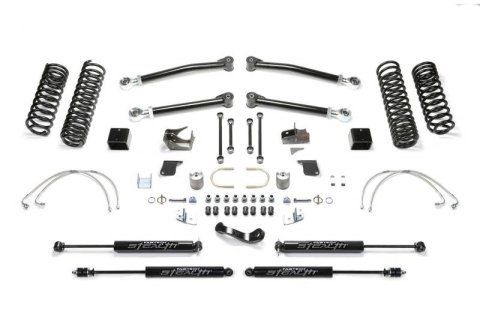 Fabtech 07-18 Jeep JK 2-Door 5in Trail Lt w/Stealth (1x fabFTS24128, 1x fabFTS24131, 1x fabFTS24143, 2x fabFTS6016, 2x fabFTS6349)
